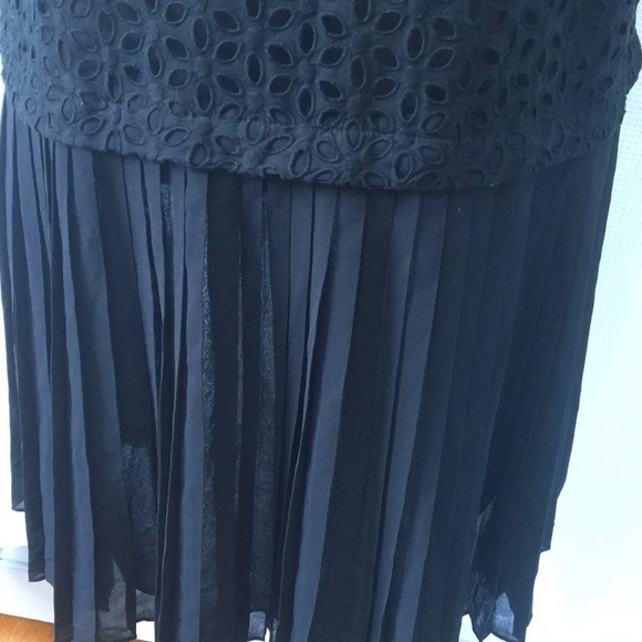 Ann Taylor LOFT Black Dress with Pleated Bottom - Picture 3 of 8